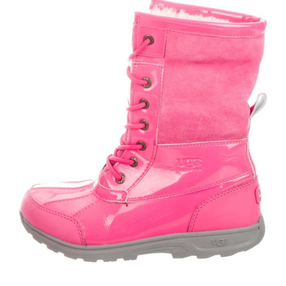 Ugg Australian Patent Leather Pink Boots Gem